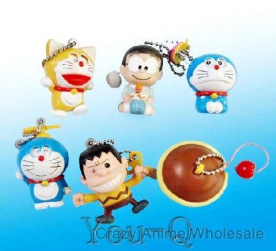 6styles Doraemon Key Chain
