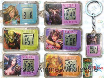 clock keychain(6/set)