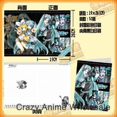 miku.hatsune notebook(10pcs)