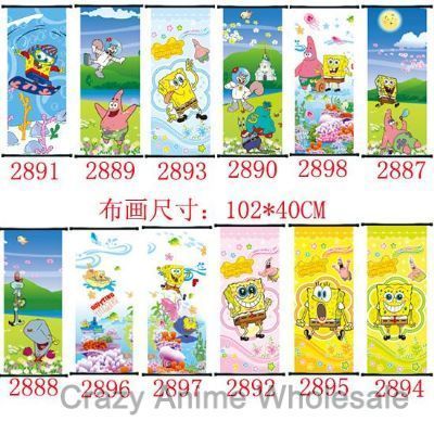 spongbob anime wallscroll