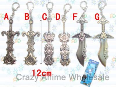 warcraft anime keychain