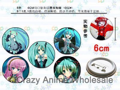 Miku anime brooch