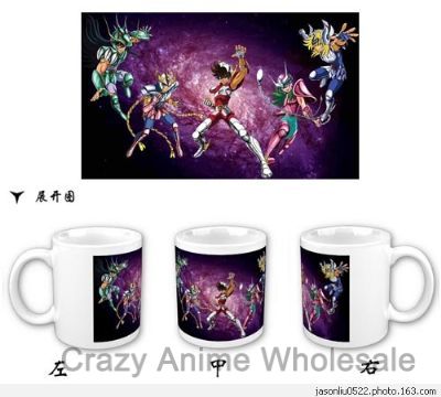 saint seiya anime bottle