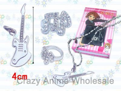 k-on!anime ring and necklace set
