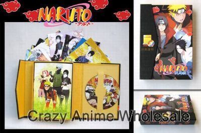 naruto postcards and dvd