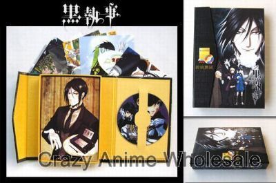 kuroshitsuji anime postcards and dvd