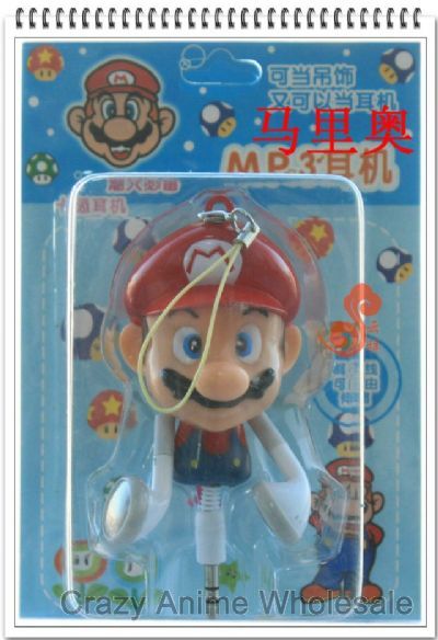 super mario anime earphone
