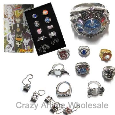 Hitman Reborn anime ring set