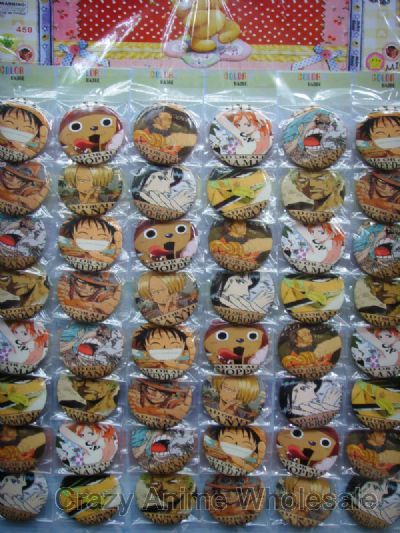 one piece anime action brooch