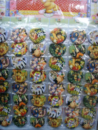 one piece anime brooch