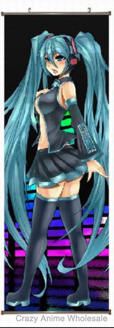 miku.hatsune anime wallscroll