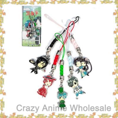 Kuroshitsuji cell phone charm(5 pcs) 