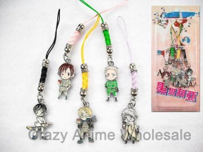 Hetalia cell phone charm(5 pcs) 