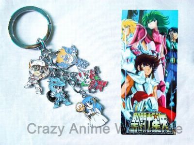 saint seiya anime keychain