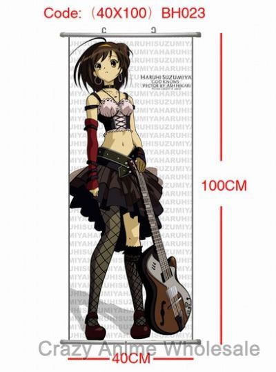 suzumiya haruhi anime wallscroll