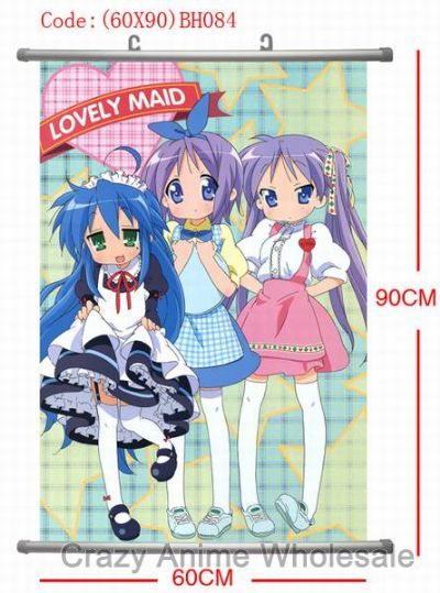 lucky star anime wallscroll