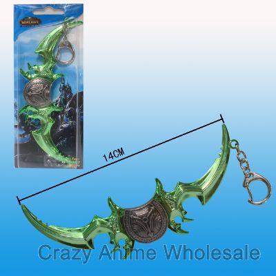 world of warcraft anime keychain