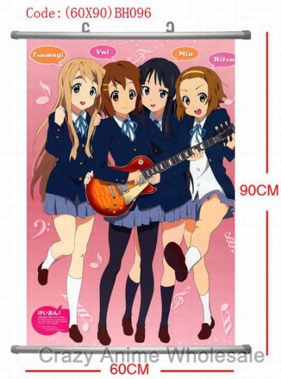 k-on! anime wallscroll