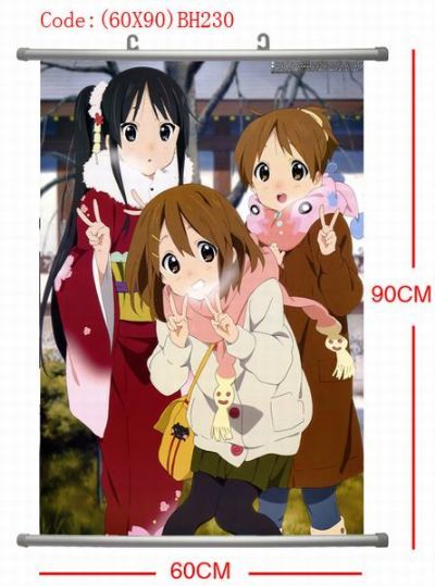 k-on! anime wallscroll