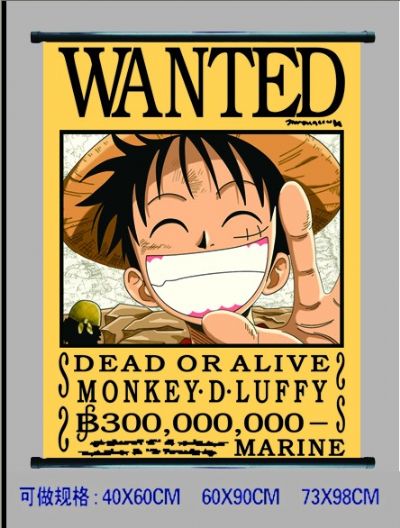 One Piece anime wallscroll