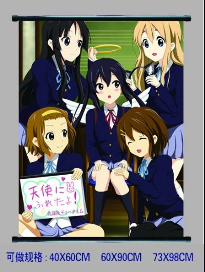 k-on! anime wallscroll