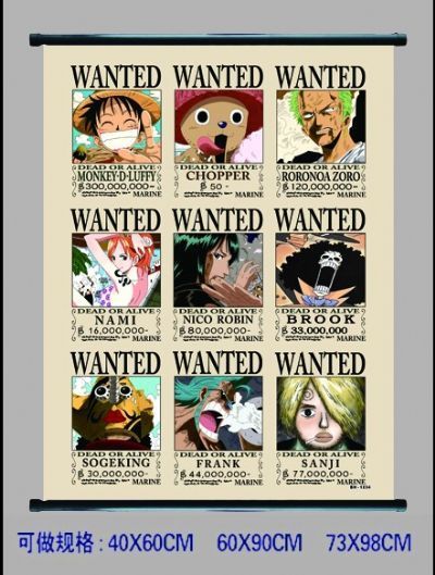 One Piece anime wallscroll