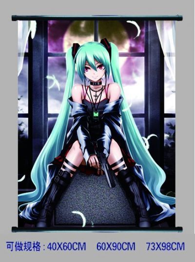 miku.hatsune anime wallscroll