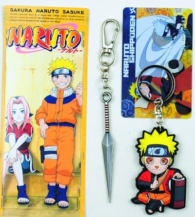 Naruto Anime keychain set