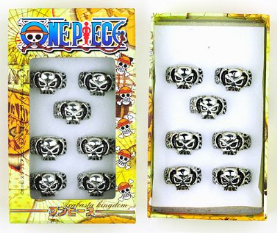 one piece anime ring set