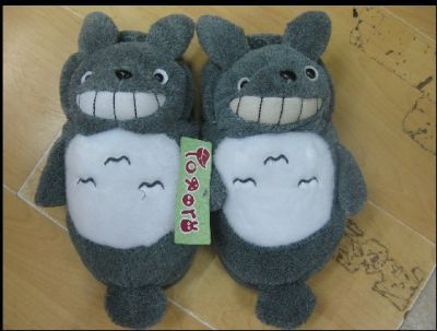 totoro anime plush slipper