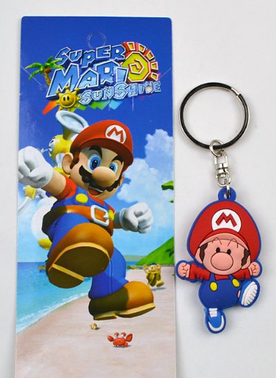 super mario anime keychain