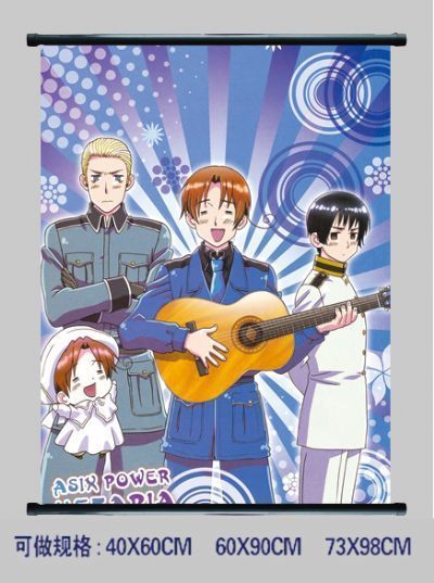 hetalia anime wallscroll