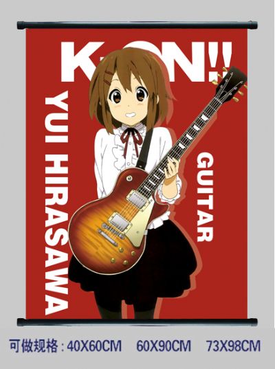 k-on! anime wallscroll