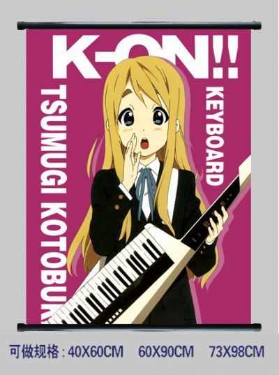 k-on! anime wallscroll