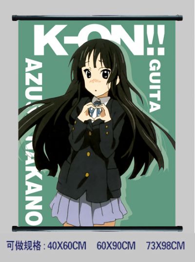 k-on! anime wallscroll