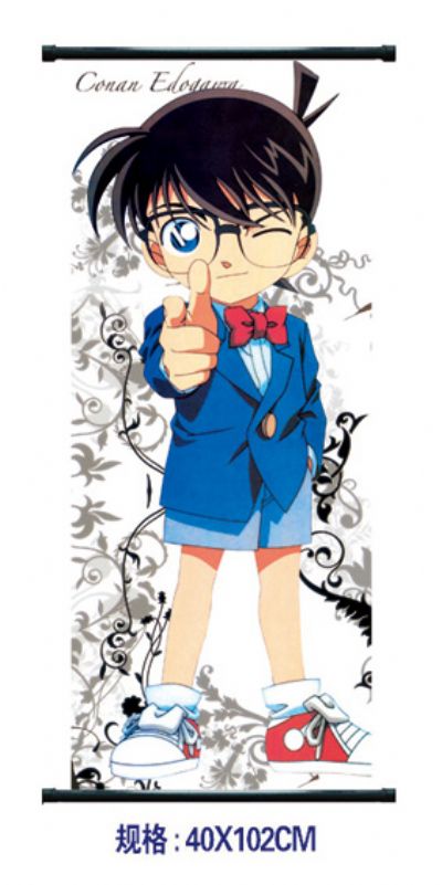 detective conan anime wallscroll