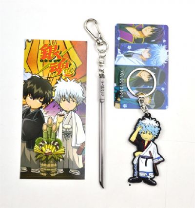 gintama anime keychain set