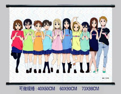 k-on! anime wallscroll