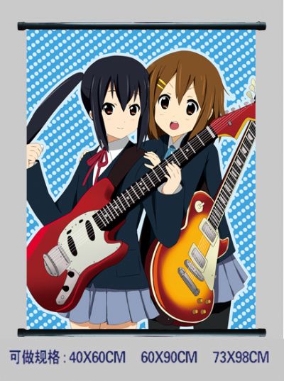 k-on! anime wallscroll