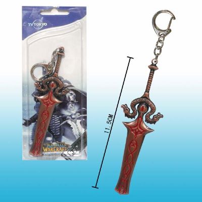 world of warcraft anime keychain