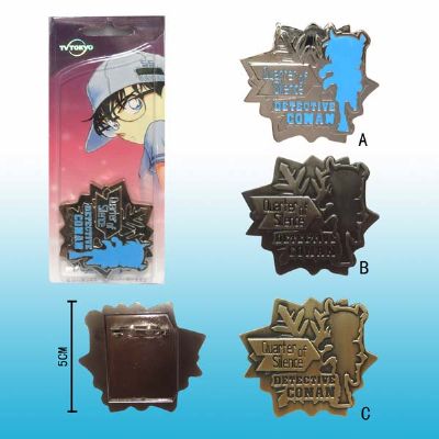 detective conan anime brooch