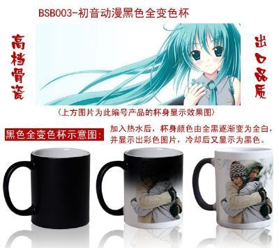 Miku anime hot and cold color cup
