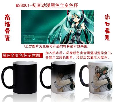 Miku anime hot and cold color cup