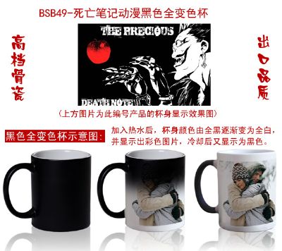 Death note anime hot and cold color cup 