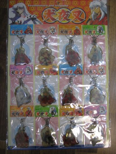 inuyasha anime keychain set