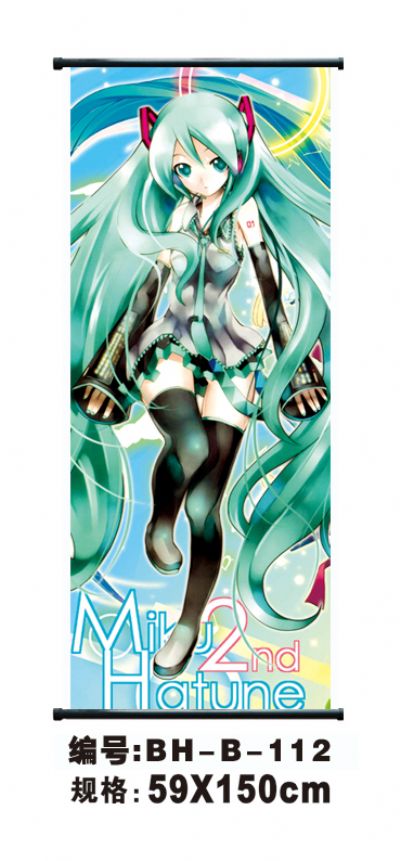 miku.hatsune anime wallscroll