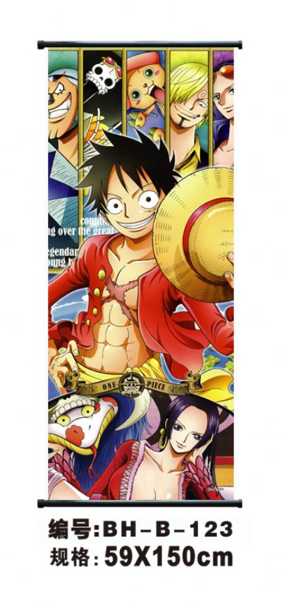 one piece anime wallscroll