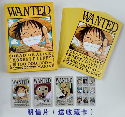 one piece anime postcard