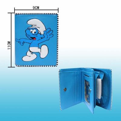 smurfs anime wallet