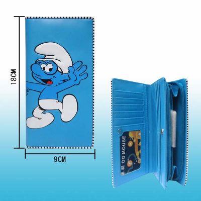 smurfs anime wallet